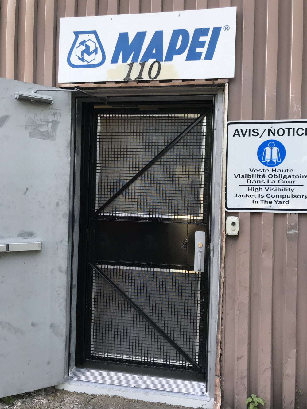 portes ventilées sur mesure industrielle