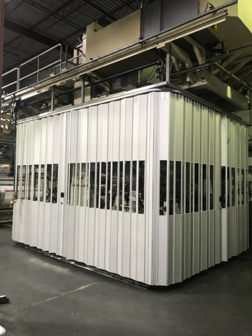 portes accordeon sur mesure industrielle